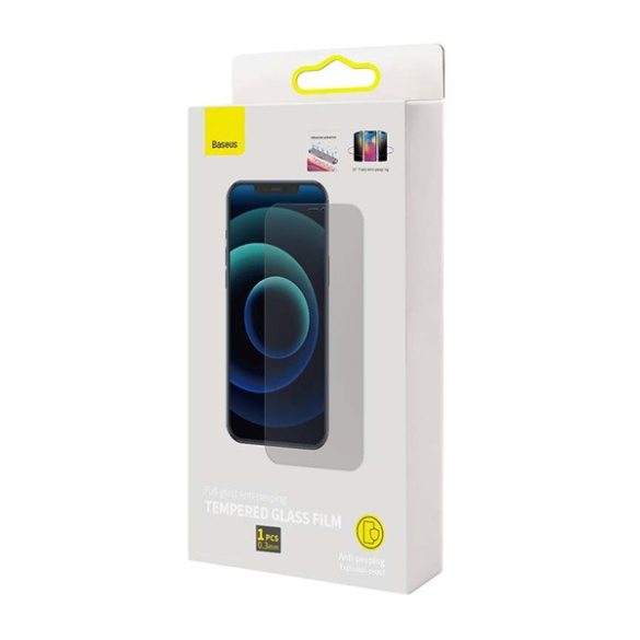 Sticlă protectoare de ecran BASEUS (margine rotunjită 2.5D, ultra-subțire, rezistentă la zgârieturi, anti-orbire, 0.3mm, 9H) pentru Apple iPhone 14 Pro