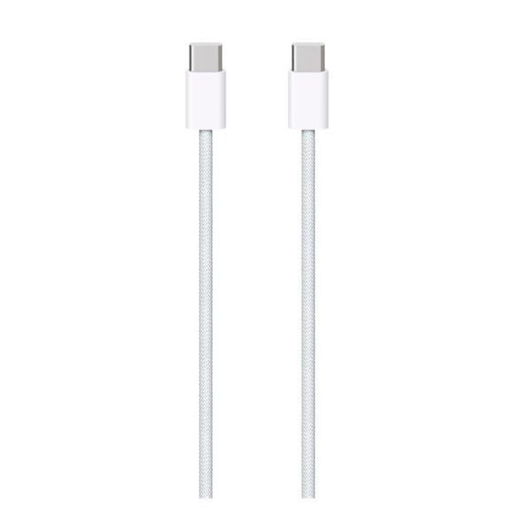 Cablu de date APPLE (Tip-C - Tip-C, 100cm, acoperire țesută) ALB