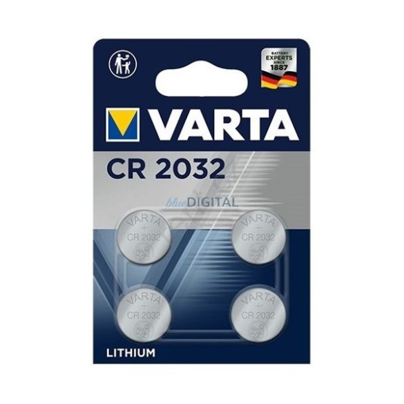 Celulă buton VARTA (CR2032, 3V, litiu) 4 buc/pachet
