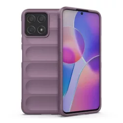   HUSĂ! - Protectie din silicon pentru telefon (rezistenta la impact mediu, protectie camera, model 3D) PURPLE Honor X8 4G