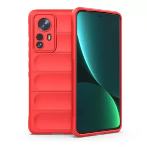 HUSĂ! - Protector de telefon din silicon (rezistenta la impact mediu, protectie camera, model 3D) RED Xiaomi 12 Pro