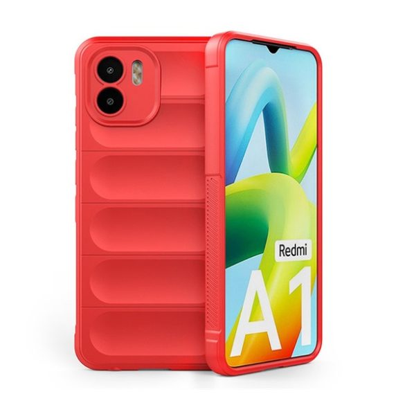 Protectie din silicon pentru telefon (rezistenta la impact mediu, protectie camera, model 3D) ROSU Xiaomi Redmi A1, Xiaomi Redmi A2