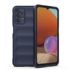   HUSĂ! - Protectie din silicon pentru telefon (rezistenta la impact mediu, protectie camera, model 3D) ALBASTRU INCHIS Samsung Galaxy A32 5G (SM-A326)