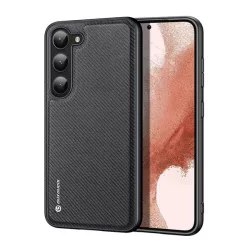   HUSĂ! - Protectie de telefon din silicon DUX DUCIS FINO (interior din plastic, rezistenta medie la impact, model grila) NEGRU Samsung Galaxy S23 Plus (SM-S916)