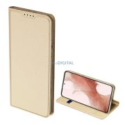   Husa DUX DUCIS SKIN PRO in picioare, efect piele (FLIP, deschidere laterala, suport card bancar, functie suport birou) GOLD Samsung Galaxy S23 Plus (SM-S916)