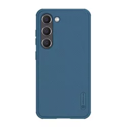   HUSĂ! - Protector de telefon din plastic NILLKIN SUPER FROSTED PRO (rezistență medie la impact, cauciucat, suprafață rugoasă) ALBASTRU ÎNCHIS Samsung Galaxy S23 Plus (SM-S916)