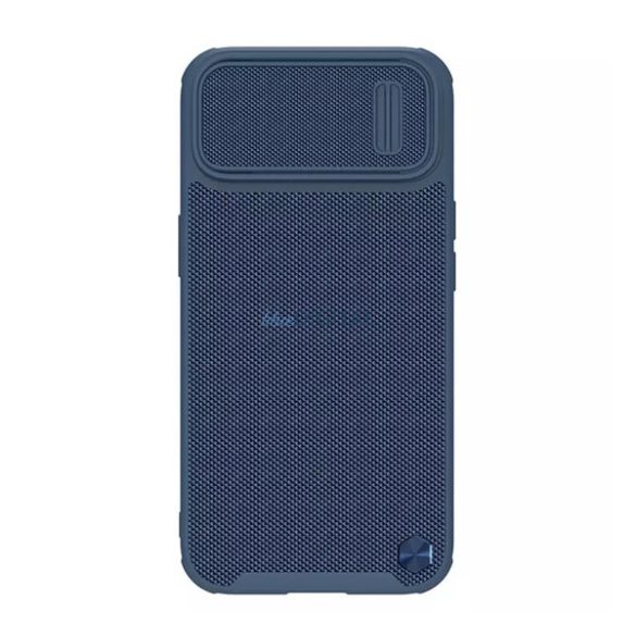 Protector de telefon din plastic NILLKIN TEXTURED S (cadru din silicon, model 3D, protecție pentru cameră, atașament Magsafe) ALBASTRU ÎNCHIS Apple iPhone 14 Plus