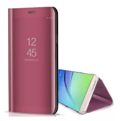   HUSĂ! - Husă stativă(Active FLIP, deschidere laterală, montare pe birou, suprafață oglindită, Husă oglindă) CULOARE ROSE Samsung Galaxy S23 (SM-S911)