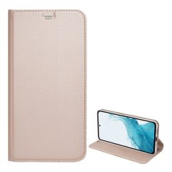   Husă stativă, efect piele (FLIP, deschidere laterală, funcție suport birou) GOLDEN 2 Samsung Galaxy A14 5G (SM-A146), Samsung Galaxy A14 4G (SM-A145)