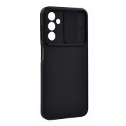   Protector de telefon din silicon (mat, interior din microfibră de pluș, protecție pentru cameră) NEGRU Samsung Galaxy A14 5G (SM-A146), Samsung Galaxy A14 4G (SM-A145)