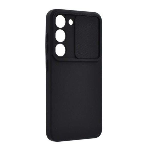 Protectie din silicon pentru telefon (mat, interior din microfibra de pluș, protecție pentru cameră) NEGRU Samsung Galaxy S23 (SM-S911)