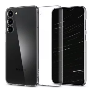 HUSĂ! - Protectie de telefon din plastic SPIGEN AIRSKIN (ultra-subtire, 0,4 mm) TRANSPARENT Samsung Galaxy S23 Plus (SM-S916)