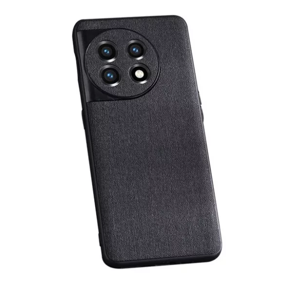 HUSĂ! - Husă silicon pentru telefon (strat textil) negru OnePlus 11 5G