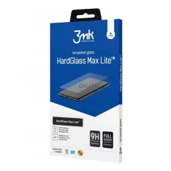   Sticlă de protecție pentru ecran 3MK HARD GLASS MAX LITE (copertă completă 3D, curbată, fără amprente, rezistentă la zgârieturi, 0,3 mm, 9H) NEGRU Motorola Moto G53 (XT2335)