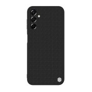   Protector de telefon din plastic NILLKIN TEXTURED (suprafață aspră, rezistență medie la impact, cadru din silicon, model 3D) NEGRU Samsung Galaxy A14 4G (SM-A145), Samsung Galaxy A14 5G (SM-A146)