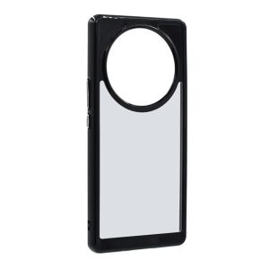 protecțiede telefon din plastic (cadru din silicon, rezistent la impact mediu, spate transparent) negru Honor Magic5 Lite 5G