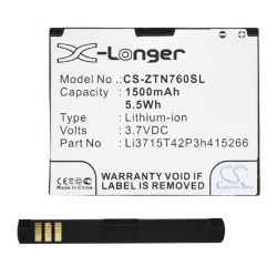   Baterie CAMERON SINO Li-Ion (3,7V/1500mAh, compatibilă cu AT&T Li3715T42P3h415266) NEGRU