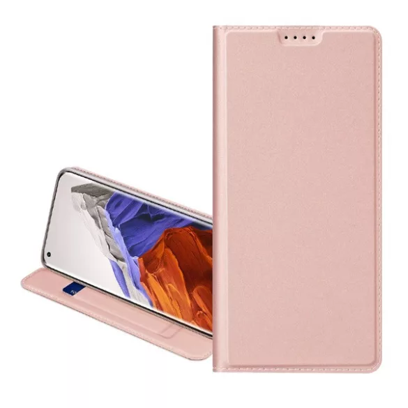 HUSĂ! - Husa DUX DUCIS SKIN PRO in picioare, efect piele (FLIP, deschidere laterala, suport card bancar, functie suport birou) ROSE GOLD Samsung Galaxy A34 5G (SM-A346)