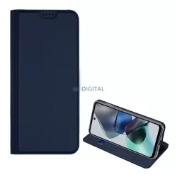   HUSĂ! - Husa DUX DUCIS SKIN PRO in picioare, efect piele (FLIP, deschidere laterala, suport card bancar, functie suport birou) ALBASTRU INCHIS Motorola Moto G13, Motorola Moto G23