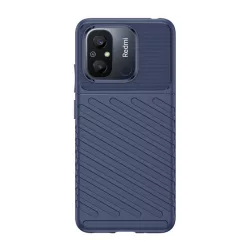   HUSĂ! - Husă silicon pentru telefon (rezistent la impact mediu, cu dungi, model convex) CUTTING albastruXiaomi Redmi 12C