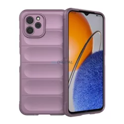   HUSĂ! - Protectie din silicon pentru telefon (rezistenta la impact mediu, protectie camera, model 3D) PURPLE Huawei Nova Y61