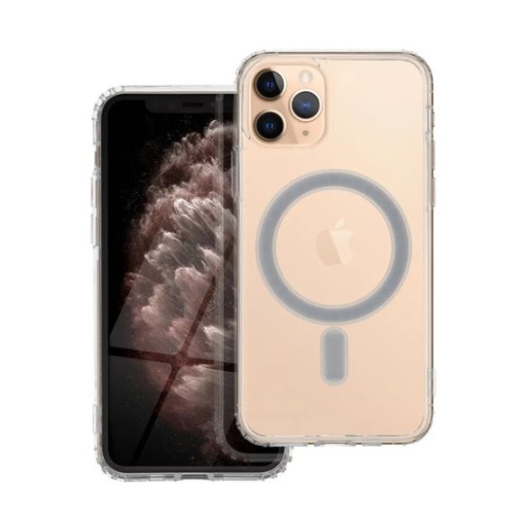 Protector de telefon din silicon (rezistenta la socuri, MagSafe) TRANSPARENT Apple iPhone 11 Pro