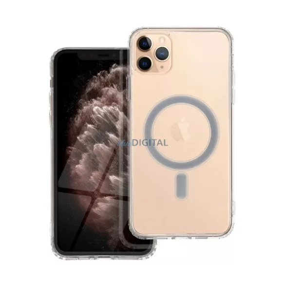 HUSĂ! - Protector de telefon din silicon (rezistent la șocuri, călcâi cu pernă de aer, MagSafe) pentru Apple iPhone 11 Pro Max