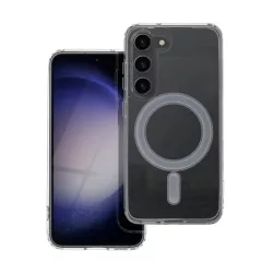   HUSĂ! - Protector de telefon din silicon (magnetic, rezistent la impact mediu, compatibil MagSafe) TRANSPARENT Samsung Galaxy S23 (SM-S911)