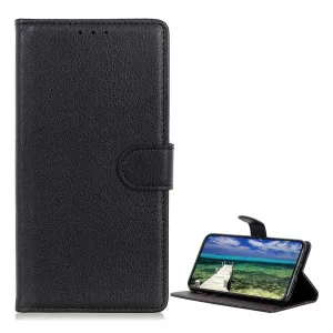 HUSĂ! - Carcasa in picioare, efect piele (FLIP, deschidere laterala, functie suport birou, premium) NEGRU Xiaomi Redmi 12C
