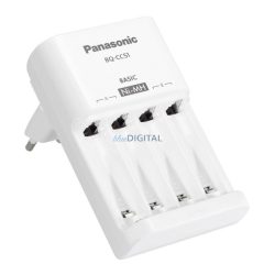   Încărcător de baterii PANASONIC ENELOOP (240V, temporizator, indicator LED, compatibil cu baterii 4xAA/AAA) ALB