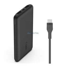   BELKIN BOOST CHARGE 2 mufă USB+Type-C (10000mAh, 15W, încărcător rapid + cablu Type-C) NEGRU