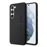  CG MOBILE AMG SIGNATURE CARBON BANDE ȘI PROTECȚIE DE TELEFON din plastic în relief (model carbon) NEGRU Samsung Galaxy S23 Plus (SM-S916)