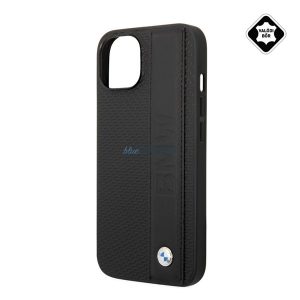 HUSĂ! - CG MOBILE BMW SIGNATURE LEATHER protectie telefon din plastic (spate din piele naturala) NEGRU Apple iPhone 14 Plus