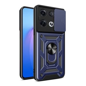 HUSĂ! - Protecție din plastic pentru telefon Defender (rezistență medie la impact, interior din silicon, inel suport pentru telefon, protecție pentru cameră)