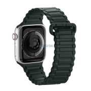   Curea de schimb DUX DUCIS (dimensiune personalizată, mică, silicon, magnetică) VERDE ÎNCHIS Apple Watch Series 8 41mm, Apple Watch Series 7 41mm, Apple Watch Series 4 40mm, Apple Watch Series 5 40mm, Apple Watch Series 6 40mm, Apple Watch Series SE 