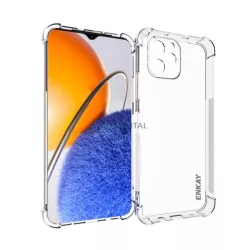   HUSĂ! - Protectie de telefon din silicon ENKAY (rezistenta la impact medie, colt cu perna de aer) TRANSPARENT Huawei Nova Y61