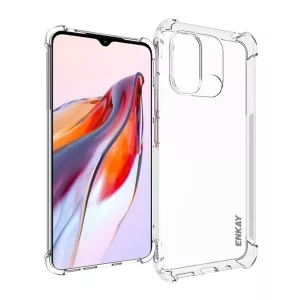 HUSĂ! - Protector de telefon din silicon ENKAY (rezistenta medie la impact, colt cu perna de aer) TRANSPARENT Xiaomi Redmi 12C