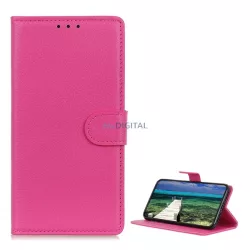   HUSĂ! - Carcasa in picioare, efect piele (FLIP, deschidere laterala, functie suport desktop, premium) ROZ Google Pixel 7 Pro