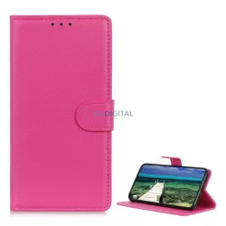   HUSĂ! - Carcasa in picioare, efect piele (FLIP, deschidere laterala, functie suport desktop, premium) ROZ Google Pixel 7