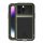 LOVE MEI Protector puternic pentru telefon protector (cadru metalic, rezistent la socuri extrem, rezistent la cadere, rezistent la praf + Gorilla Glass) VERDE ÎNCHIS Apple iPhone 14 Pro Max