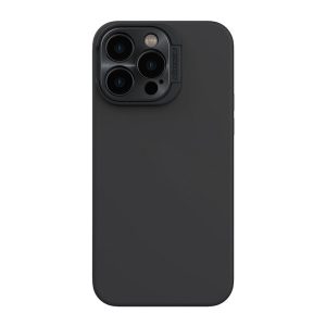 Protector de telefon din plastic NILLKIN LENSWING MAGNETIC (mat, interior din pluș din microfibră, protecție pentru cameră, atașament Magsafe) NEGRU Apple iPhone 14 Pro Max