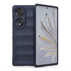   HUSĂ! - Husă silicon pentru telefon (rezistent la impact mediu, protecție cameră, model 3D) CUTTING albastruHonor 70