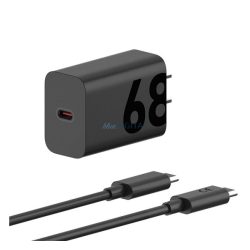   Încărcător MOTOROLA TURBOPOWER priză tip C (68W, încărcător rapid + cablu tip C) NEGRU