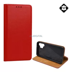 HUSĂ! - Husă în picioare, piele naturală (FLIP, deschidere laterală, suport de birou) ROȘU Samsung Galaxy A13 4G (SM-A135F, A137F)