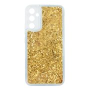   Protectie din silicon pentru telefon (copertă din spate lichidă strălucitoare, cu paiete) GOLD Samsung Galaxy A34 5G (SM-A346)