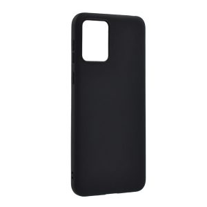 Husă siliconică pentru telefon (mată) negru Motorola Moto E13