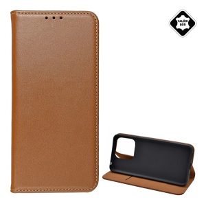 Husă în picioare, piele naturală (FLIP, deschidere laterală, funcție suport pentru masă) MARO Xiaomi Redmi 12C