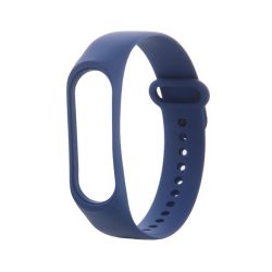   Curea de schimb (dimensiune personalizată, silicon) ALBASTRU ÎNCHIS Xiaomi MI Band 3, Xiaomi MI Band 4