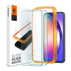   SPIGEN ALM FC folie sticlă protecție ecran2pcs (2.5D, rezistent la amprente, extra rezistent la zgârieturi, 9H, ultra subțire, evidențiere culoare) pentru Samsung Galaxy A54 5G (SM-A546)