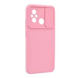   HUSĂ! - Protector de telefon din silicon (mat, interior microfibra plus, protectie camera) ROZ Xiaomi Redmi 12C